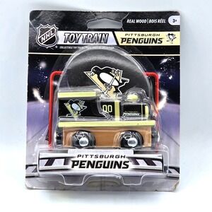 NEW MasterPieces NHL Pittsburgh Penguins Wooden Magnetic Train Engine